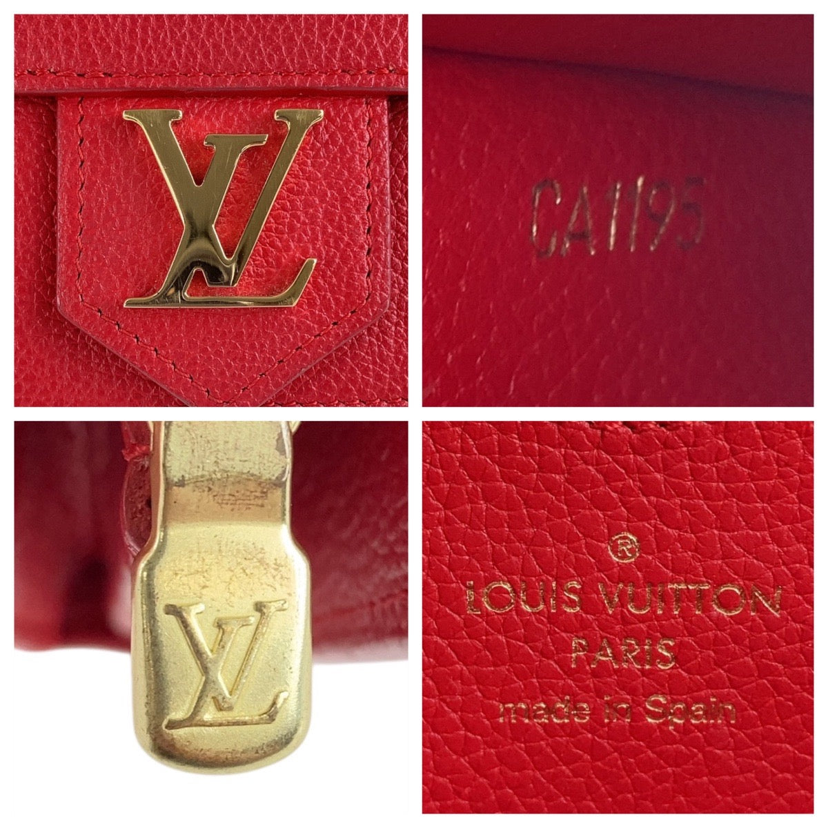 13419
LOUIS VUITTON ルイヴィトン ポルトフォイユ ロックミー レッド ゴールド金具 レザー M61277 長財布 ロングウォレット  レディース