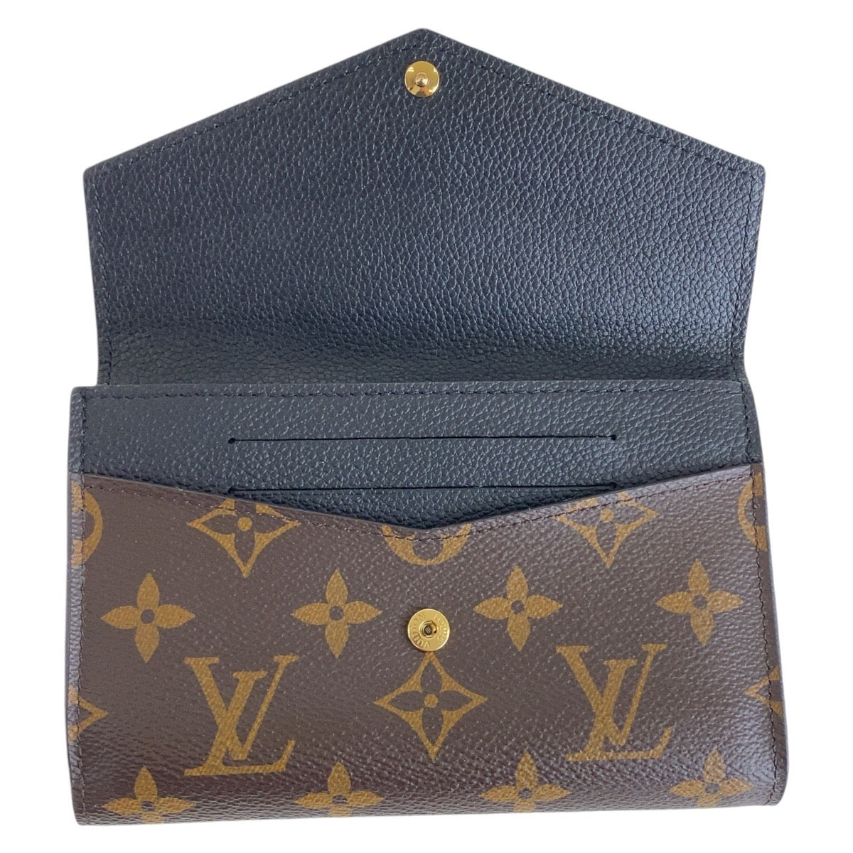 13420
LOUIS VUITTON ルイヴィトン モノグラム ポルトフォイユ パラスコンパクト ブラウン ブラック 黒 ゴールド金具 PVC M60990 折財布 コンパクトウォレット  レディース