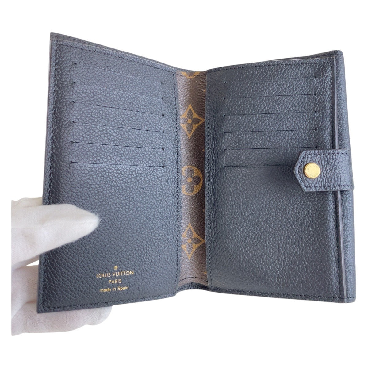 13420
LOUIS VUITTON ルイヴィトン モノグラム ポルトフォイユ パラスコンパクト ブラウン ブラック 黒 ゴールド金具 PVC M60990 折財布 コンパクトウォレット  レディース