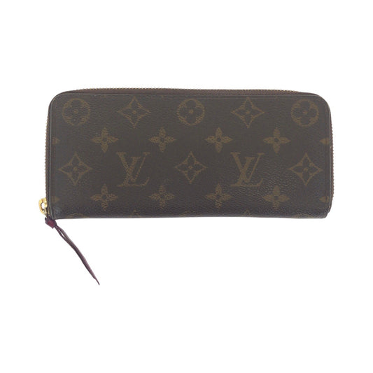 13421
LOUIS VUITTON ルイヴィトン モノグラム ポルトフォイユ クレマンス フーシャ ゴールド金具 PVC M60742 ロングウォレット  レディース