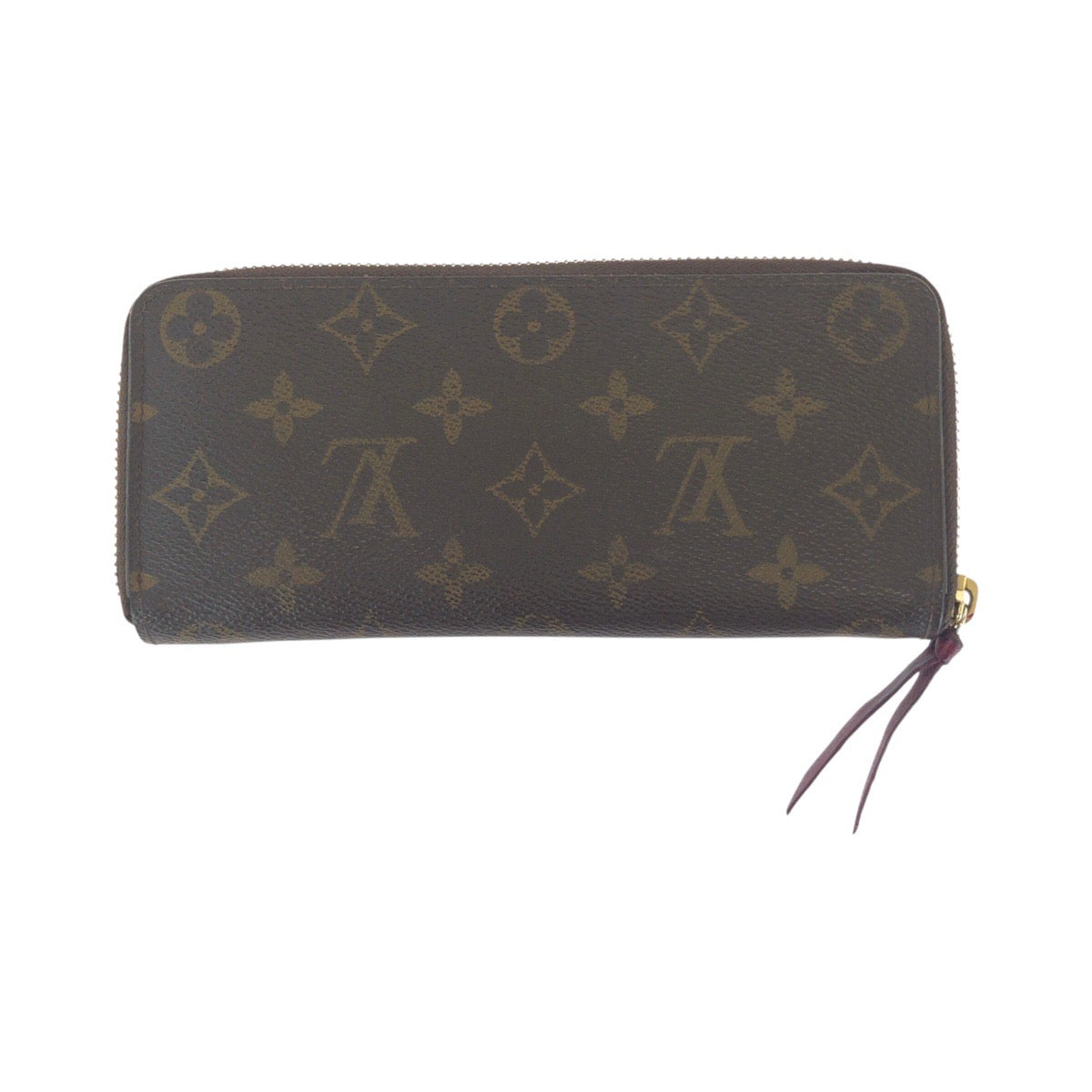 13421
LOUIS VUITTON ルイヴィトン モノグラム ポルトフォイユ クレマンス フーシャ ゴールド金具 PVC M60742 ロングウォレット  レディース