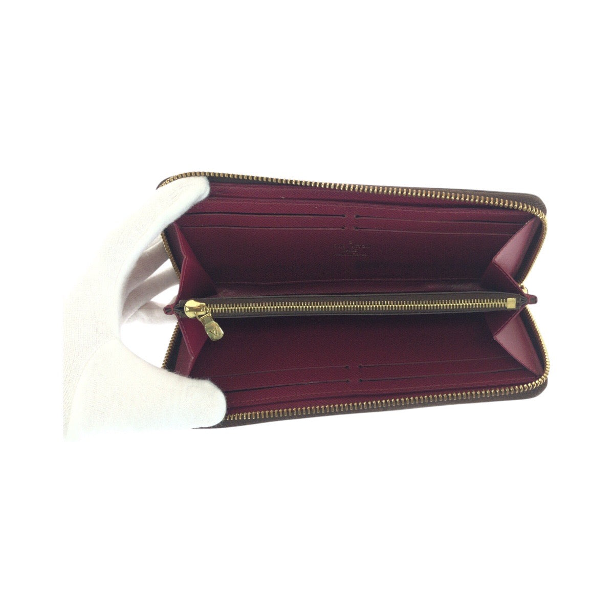 13421
LOUIS VUITTON ルイヴィトン モノグラム ポルトフォイユ クレマンス フーシャ ゴールド金具 PVC M60742 ロングウォレット  レディース