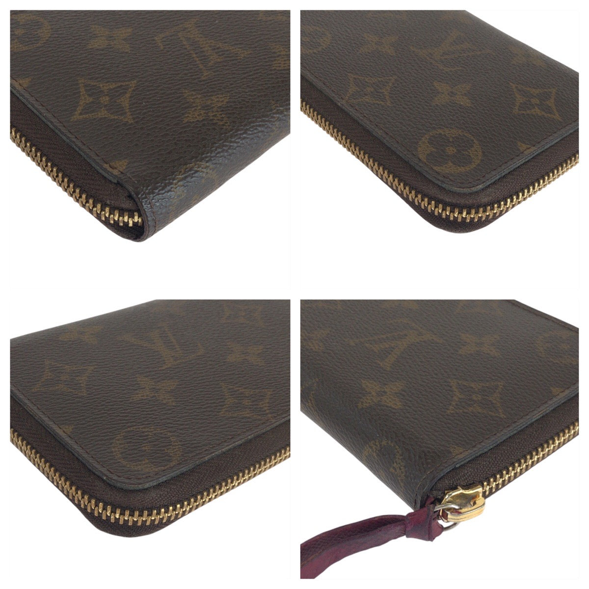 13421
LOUIS VUITTON ルイヴィトン モノグラム ポルトフォイユ クレマンス フーシャ ゴールド金具 PVC M60742 ロングウォレット  レディース