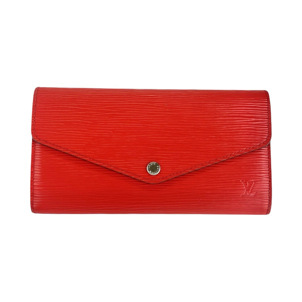 13427
LOUIS VUITTON ルイヴィトン エピ ポルトフォイユ サラ コクリコ シルバー金具 エピレザー M60723 ロングウォレット  レディース