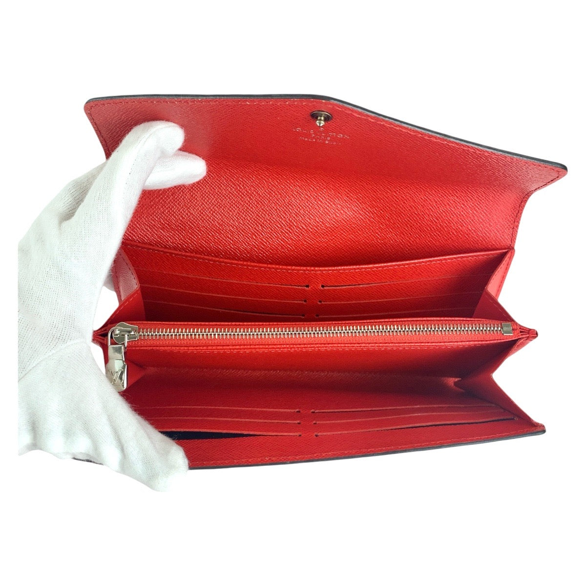 13427
LOUIS VUITTON ルイヴィトン エピ ポルトフォイユ サラ コクリコ シルバー金具 エピレザー M60723 ロングウォレット  レディース