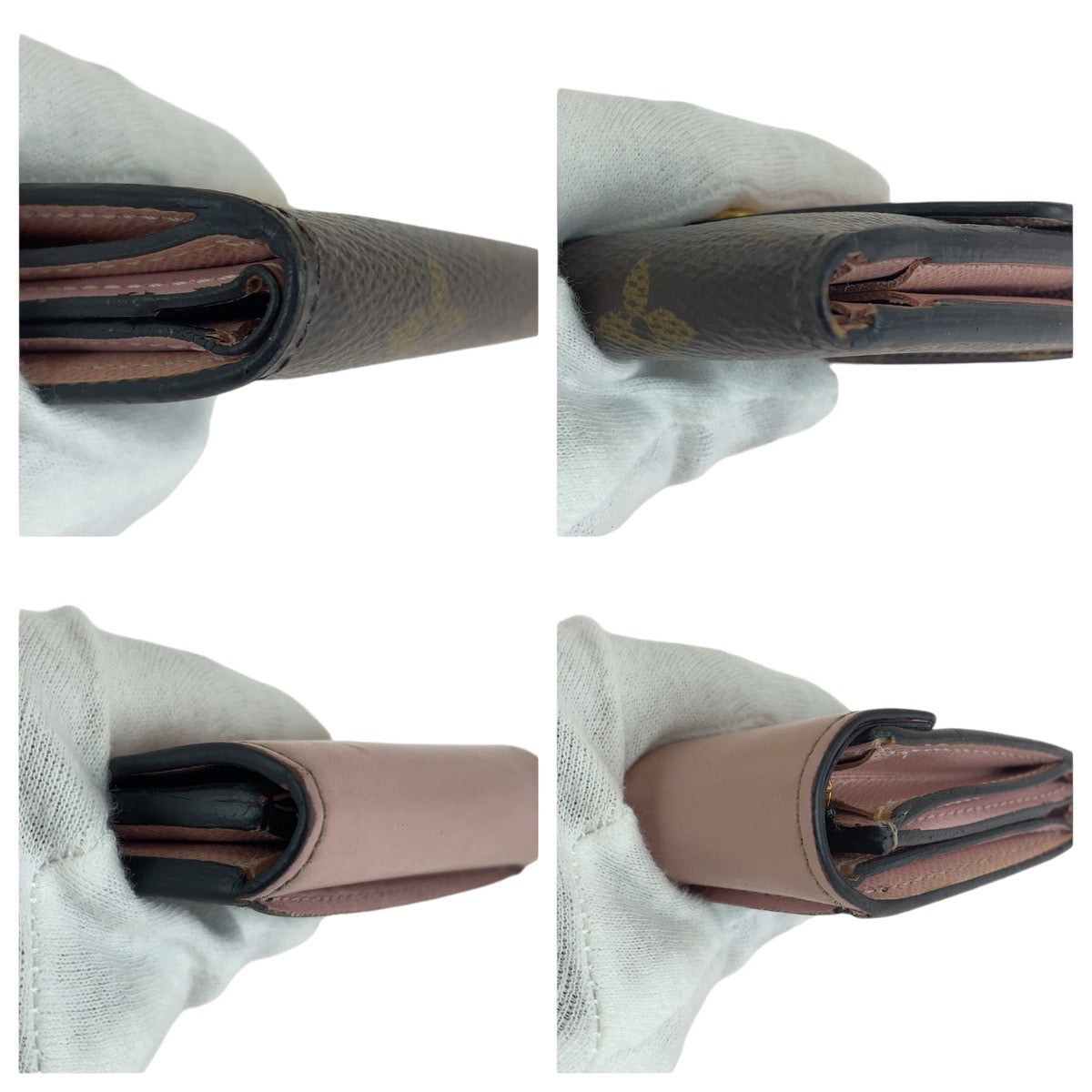 12780
LOUIS VUITTON ルイヴィトン モノグラム ポルトフォイユ ゾエ ローズバレリーヌ ピンク ブラウン ゴールド金具 レザー / PVC M62933 折財布 コンパクトウォレット  レディース