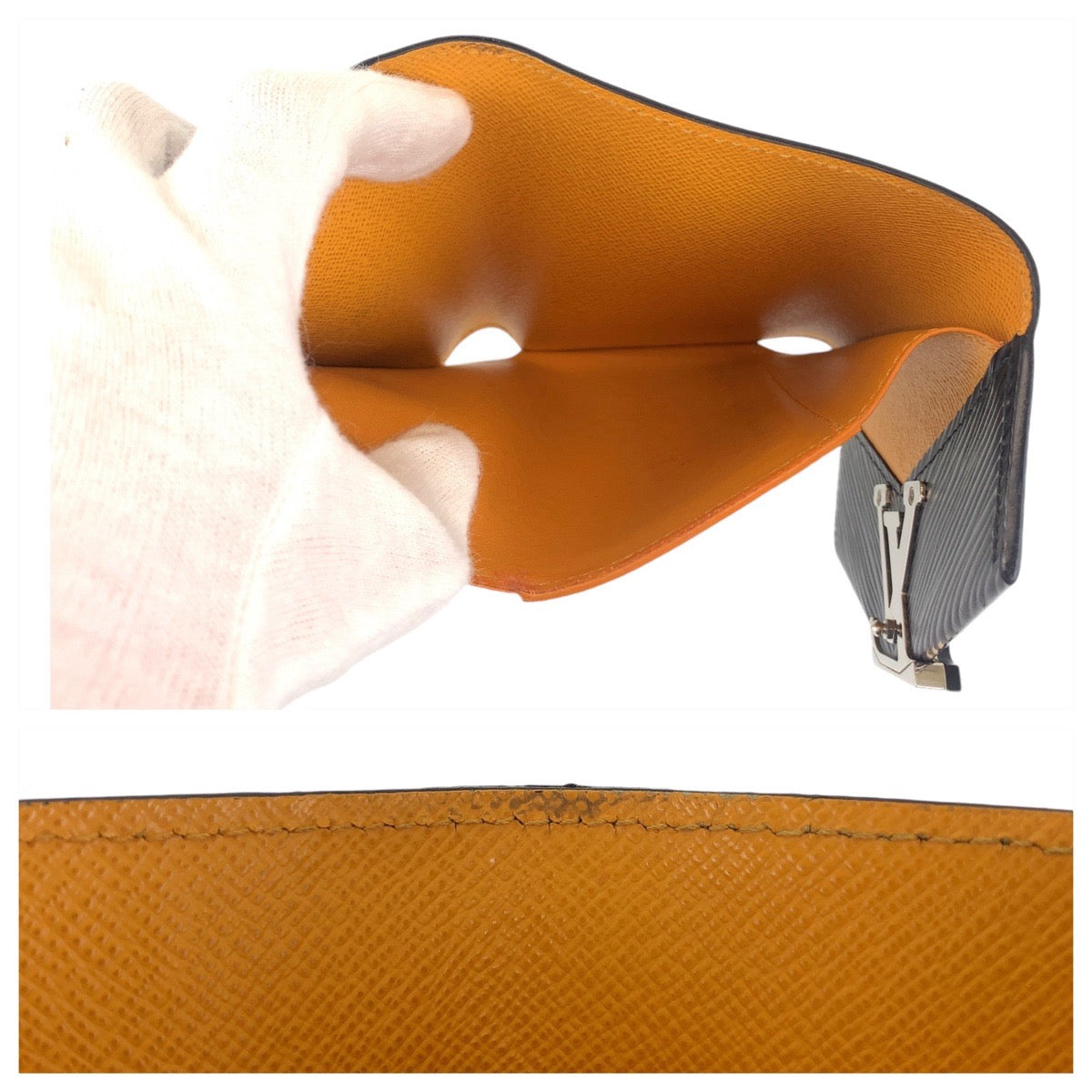 LOUIS VUITTON ルイヴィトン エピ ポルトフォイユ ヴィクトリーヌ ノワール ブラック 黒 シルバー金具 エピレザー M69218 折財布 コンパクトウォレット  レディース