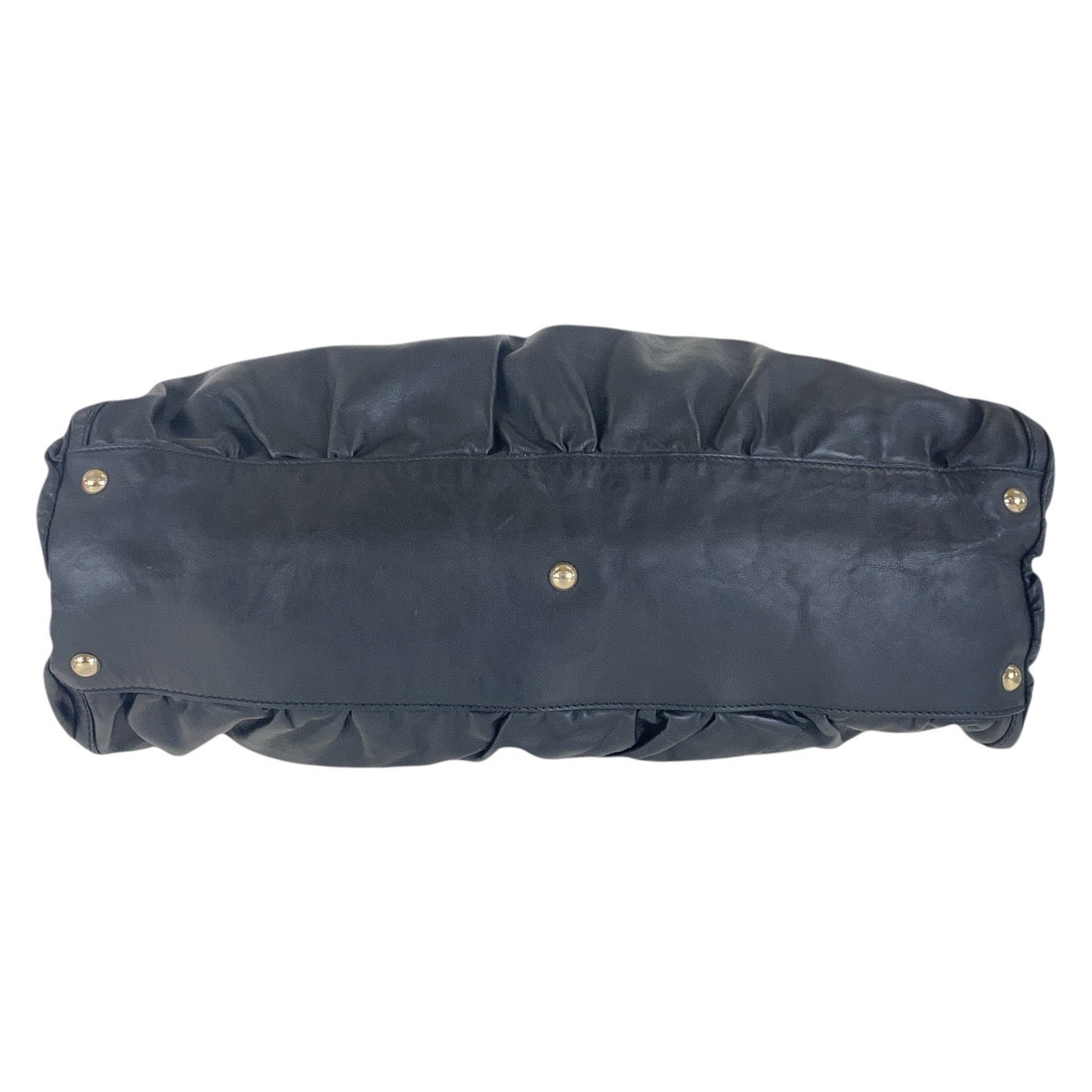 13430
GUCCI グッチ アビー ブラック 黒 ゴールド金具 レザー 189835 ホーボー ショルダーバッグ  レディース