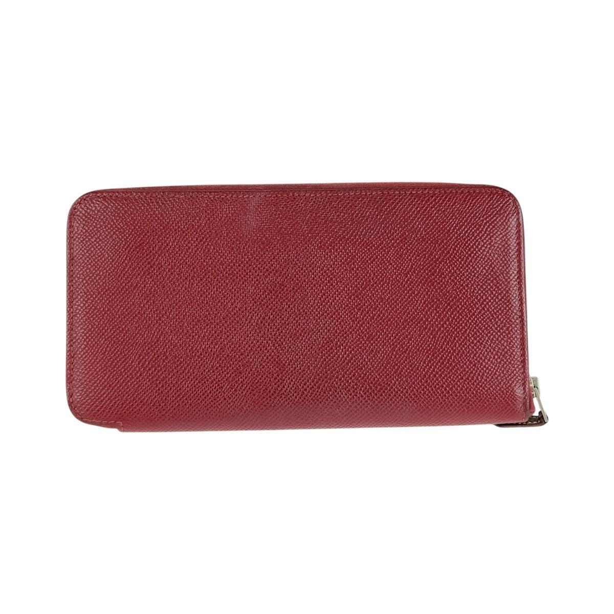 13437
HERMES エルメス アザップロング シルクイン ルビー ワインレッド ボルドー シルバー金具 ヴォーエプソン / シルク 長財布 ラウンドファスナー 男女兼用 X刻印  レディース