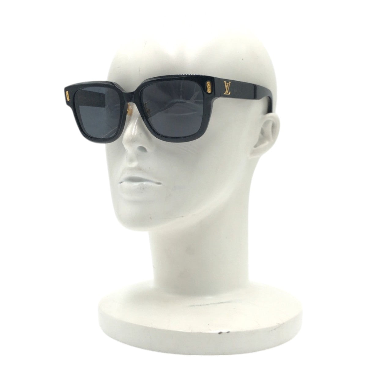 13442
LOUIS VUITTON ルイヴィトン コンディフェンス スクエア ブラック 黒 ゴールド プラスチック Z2063U 93L 54□18 150 サングラス ウェリントン  メンズ