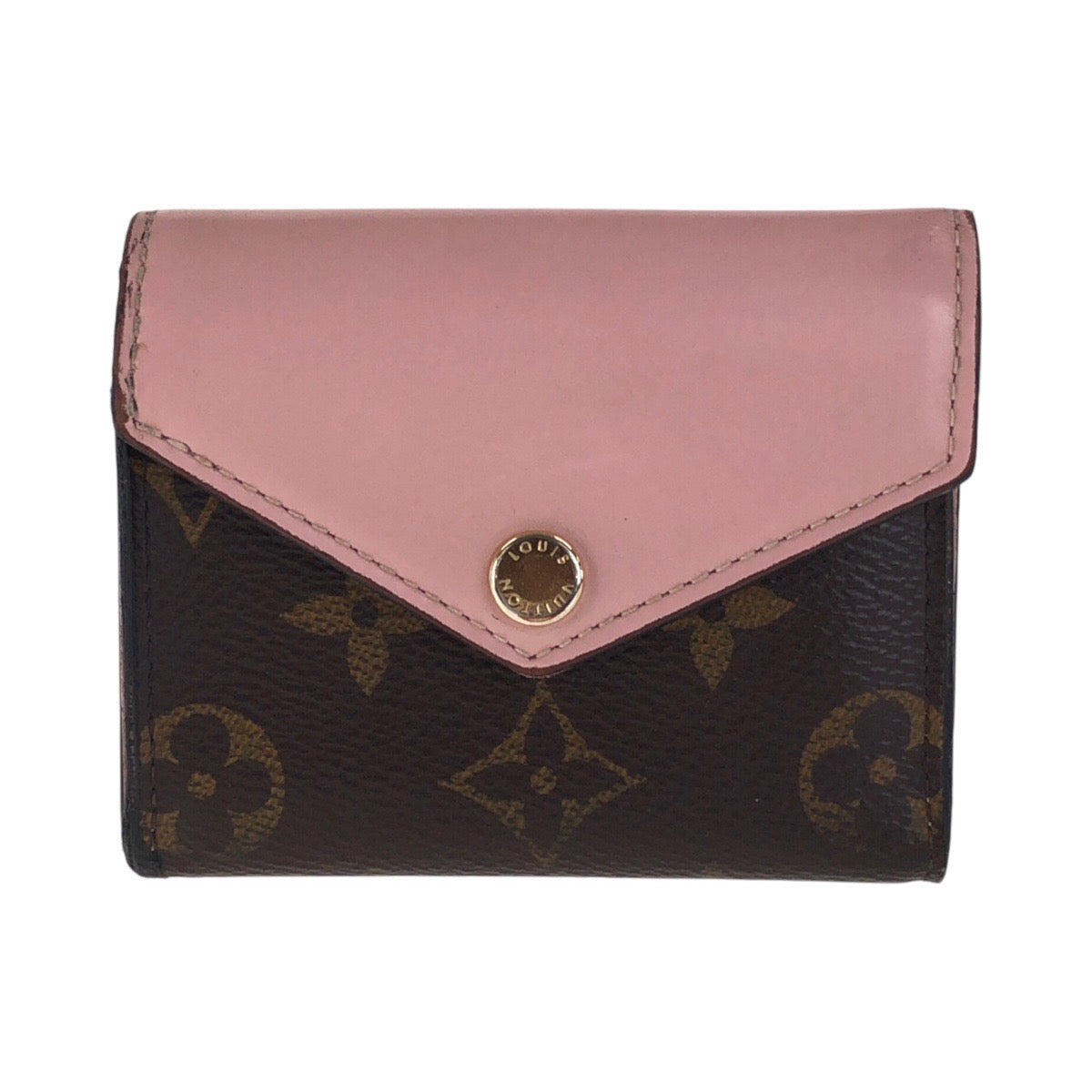 14082
LOUIS VUITTON ルイヴィトン モノグラム ポルトフォイユ ゾエ ローズバレリーヌ ピンク ブラウン ゴールド金具 PVC M62933 折財布 コンパクトウォレット  レディース