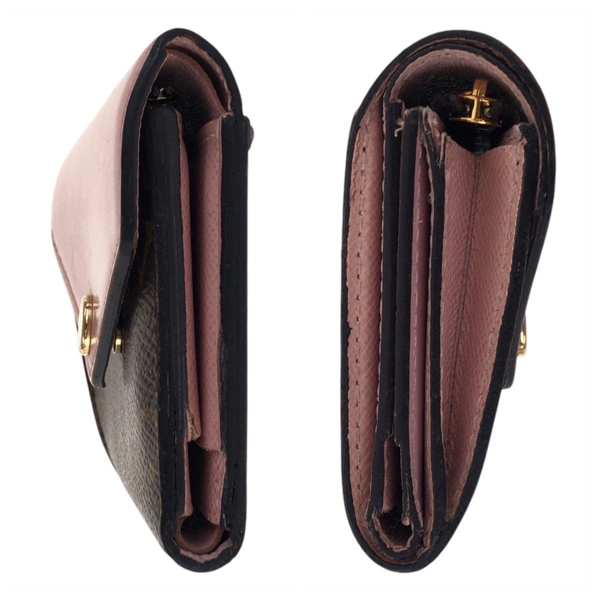 14082
LOUIS VUITTON ルイヴィトン モノグラム ポルトフォイユ ゾエ ローズバレリーヌ ピンク ブラウン ゴールド金具 PVC M62933 折財布 コンパクトウォレット  レディース