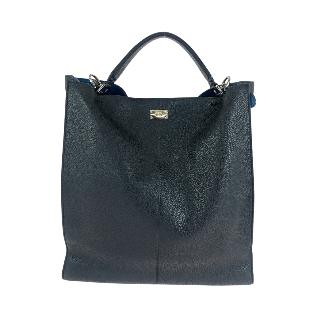 13445
FENDI フェンディ ピーカブー エックスライト ブラック 黒 シルバー金具 レザー 7VA447 ビジネスバッグ ブリーフケース  メンズ AB63