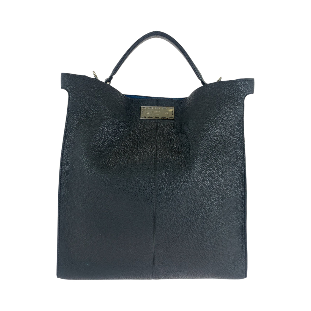 13445
FENDI フェンディ ピーカブー エックスライト ブラック 黒 シルバー金具 レザー 7VA447 ビジネスバッグ ブリーフケース  メンズ AB63