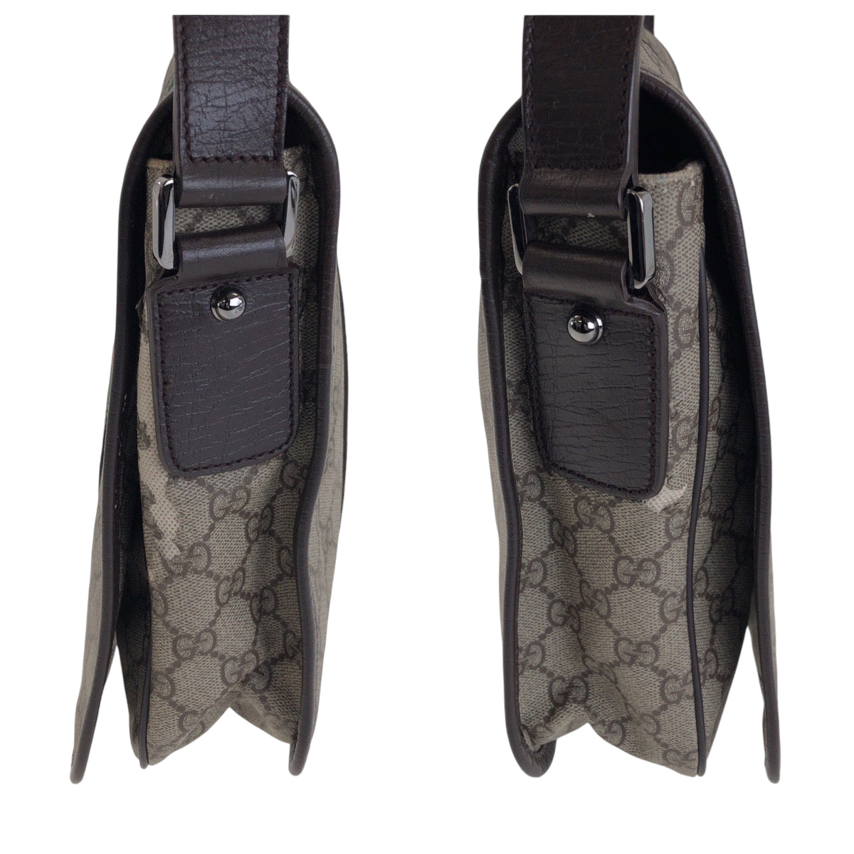 13446
GUCCI グッチ シェリーライン ベージュ ブラウン シルバー金具 GGスプリームキャンバス 145844 ショルダーバッグ メッセンジャーバッグ  メンズ
