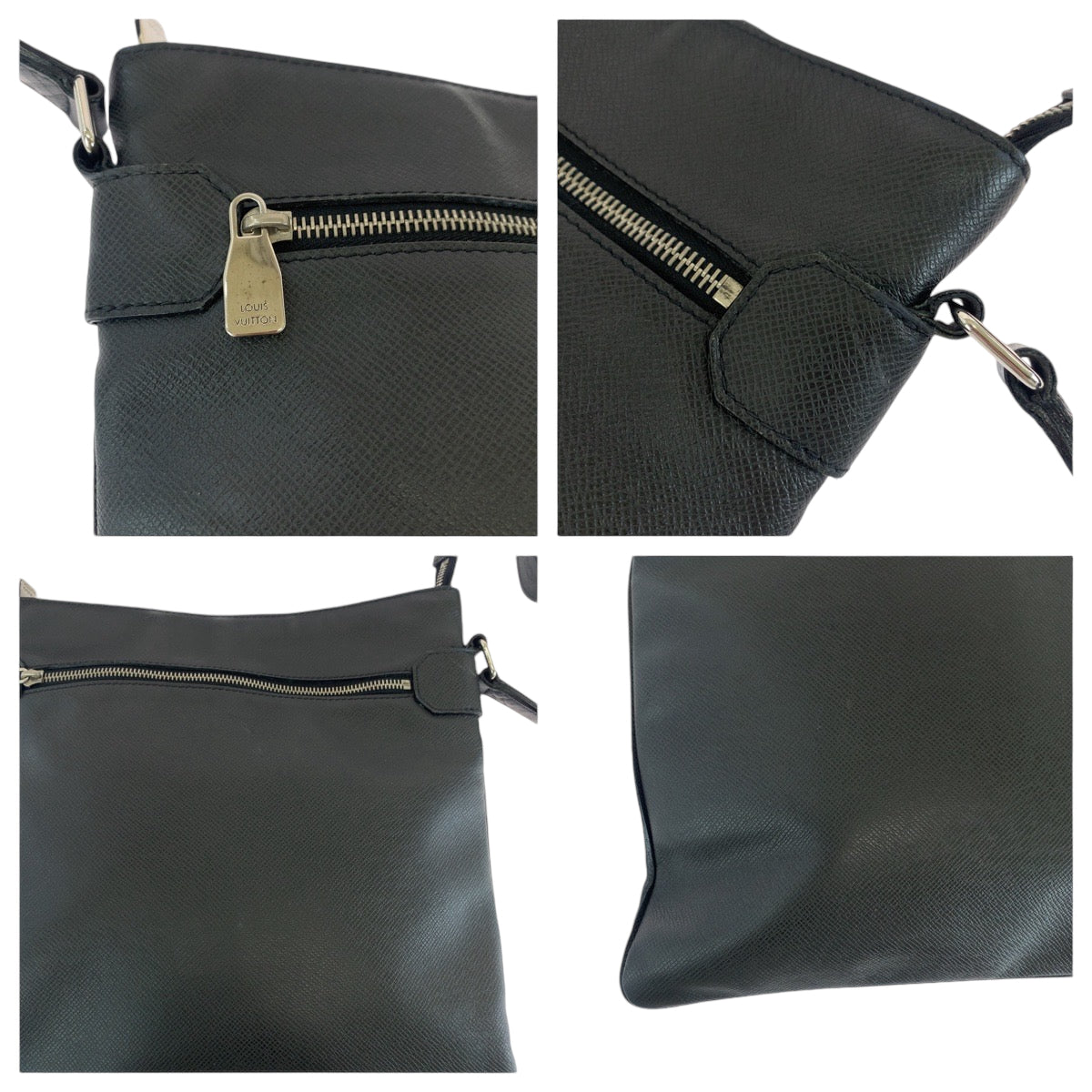 LOUIS VUITTON ルイヴィトン タイガ サシャ アルドワーズ ブラック 黒 シルバー金具 タイガ M32712 ショルダーバッグ メッセンジャーバッグ  メンズ