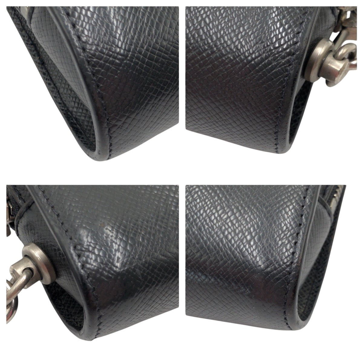 13449
LOUIS VUITTON ルイヴィトン バイカル ブラック 黒 シルバー金具 タイガ M30182 セカンドバッグ クラッチバッグ  メンズ