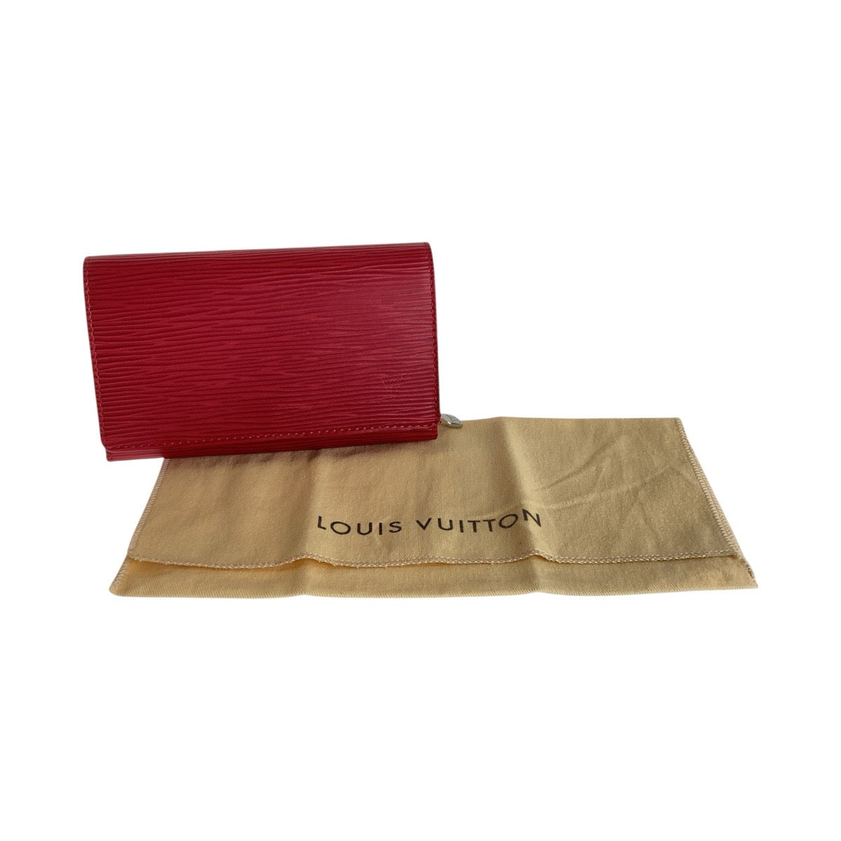 13450
LOUIS VUITTON ルイヴィトン エピ ポルトモネ ビエ トレゾール レッド シルバー金具 レザー M63507 折り財布 コンパクトウォレット 男女兼用  レディース