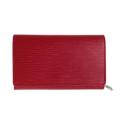 13450
LOUIS VUITTON ルイヴィトン エピ ポルトモネ ビエ トレゾール レッド シルバー金具 レザー M63507 折り財布 コンパクトウォレット 男女兼用  レディース