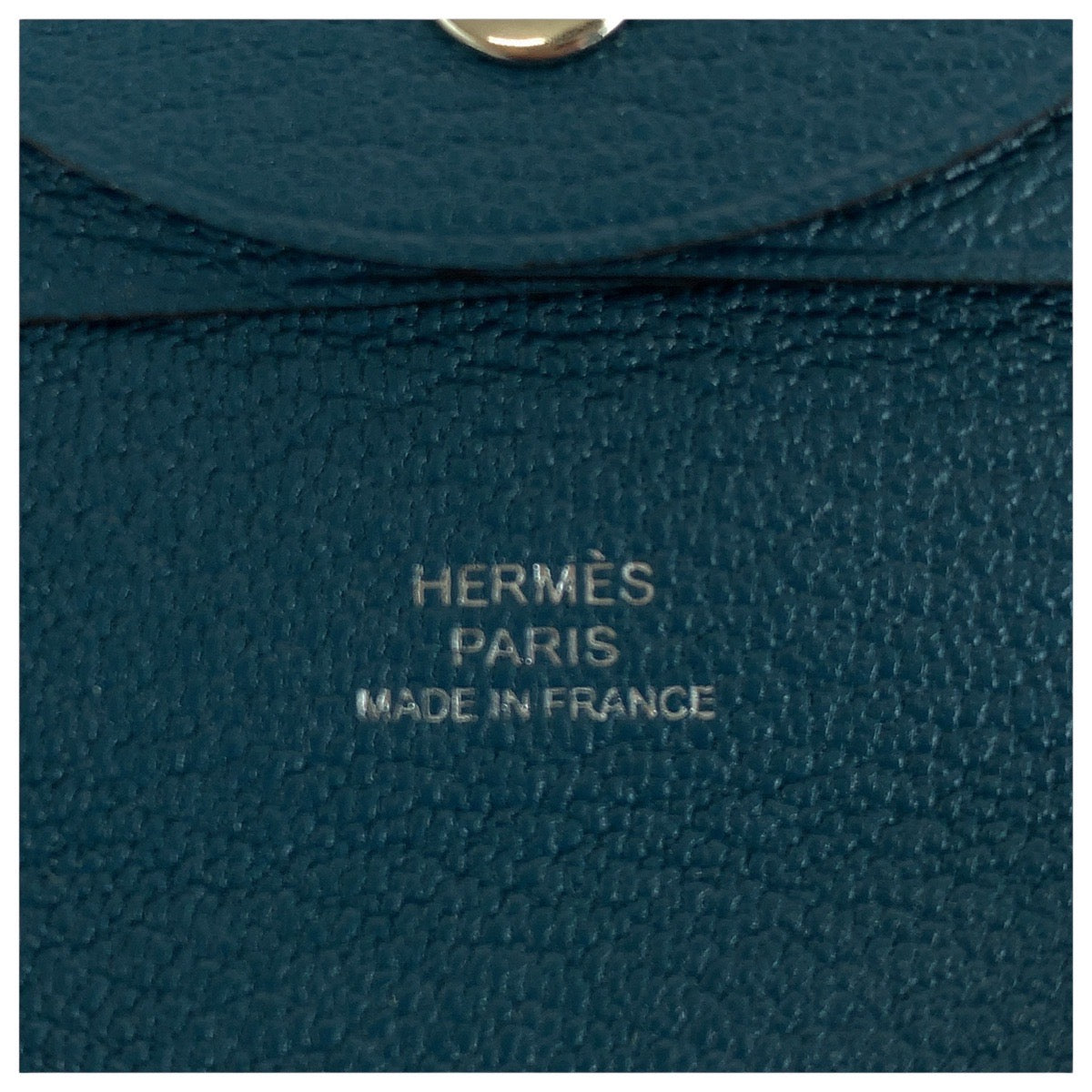 13451
HERMES エルメス バスティア ブルー シルバー金具 シェーブル コインケース 小銭入れ 男女兼用 Z刻印  レディース