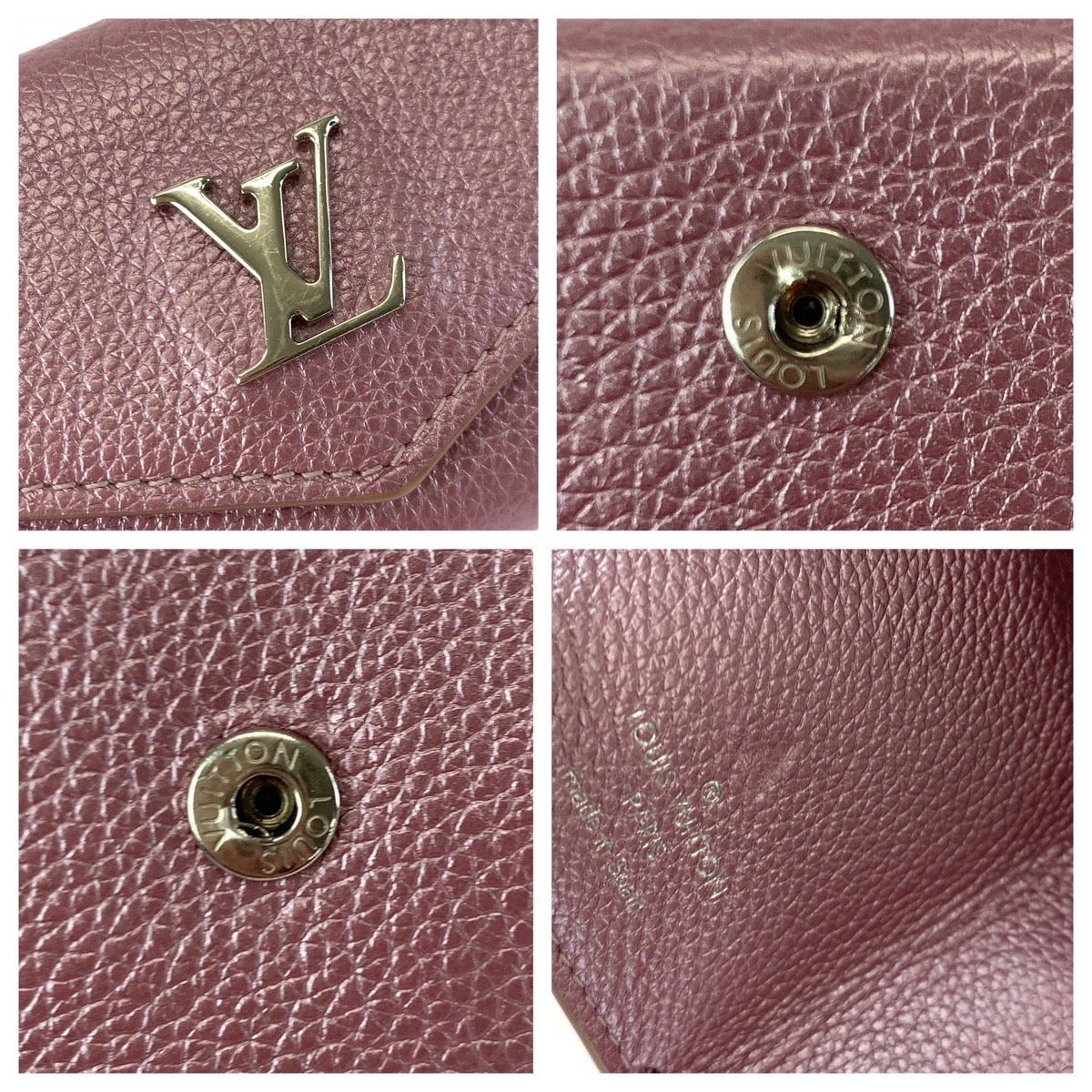 12779
LOUIS VUITTON ルイヴィトン ポルトフォイユ ロック ミニ クリスタルローズ ピンク シルバー金具 カーフ M69813 折財布 コンパクトウォレット  レディース