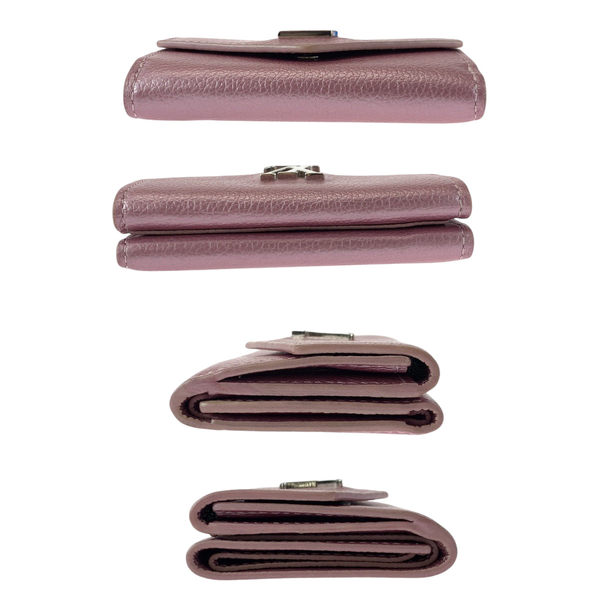 12779
LOUIS VUITTON ルイヴィトン ポルトフォイユ ロック ミニ クリスタルローズ ピンク シルバー金具 カーフ M69813 折財布 コンパクトウォレット  レディース