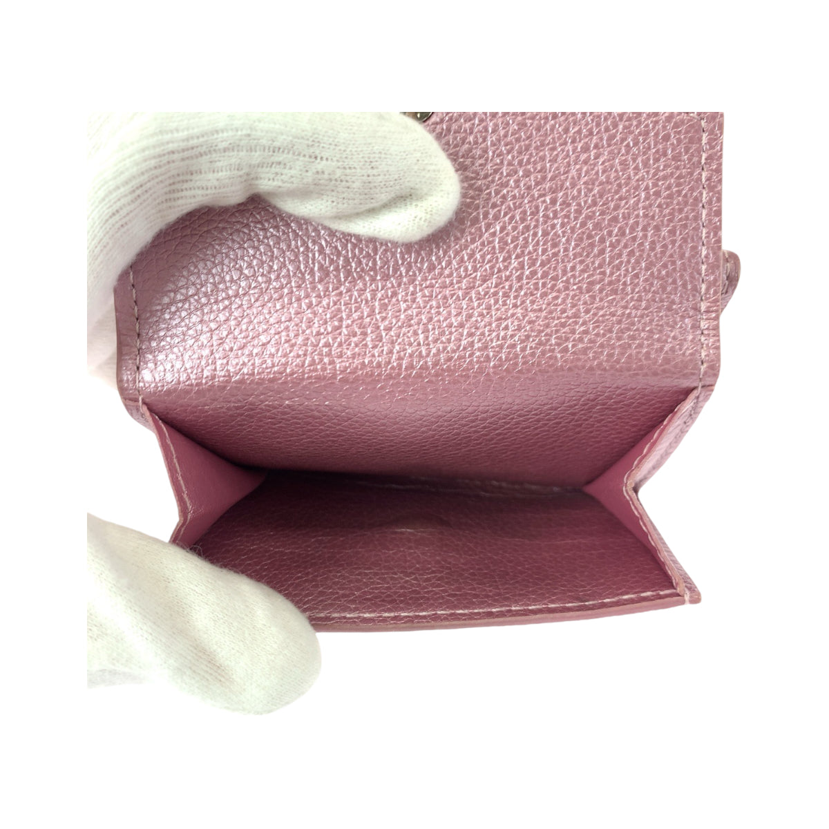 12779
LOUIS VUITTON ルイヴィトン ポルトフォイユ ロック ミニ クリスタルローズ ピンク シルバー金具 カーフ M69813 折財布 コンパクトウォレット  レディース