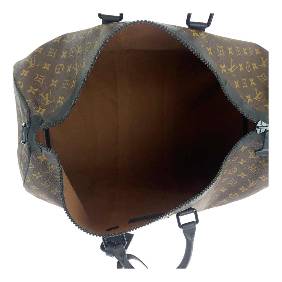 13454
LOUIS VUITTON ルイヴィトン モノグラム マカサー ウォータープルーフ キーポルバンドリエール55 ブラウン ブラック PVC M41411 ボストンバッグ 防水加工  メンズ