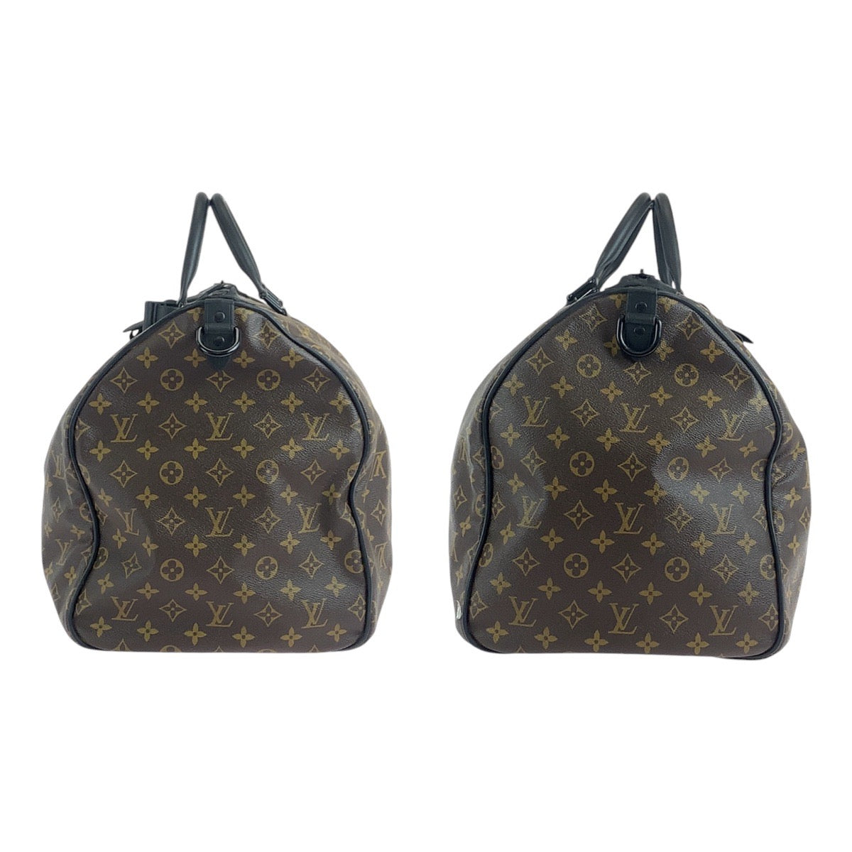 13454
LOUIS VUITTON ルイヴィトン モノグラム マカサー ウォータープルーフ キーポルバンドリエール55 ブラウン ブラック PVC M41411 ボストンバッグ 防水加工  メンズ