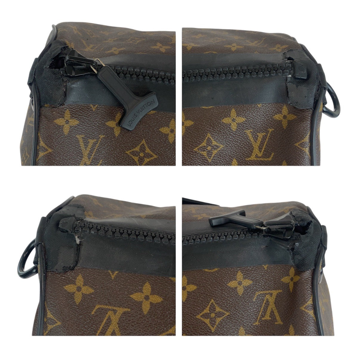 13454
LOUIS VUITTON ルイヴィトン モノグラム マカサー ウォータープルーフ キーポルバンドリエール55 ブラウン ブラック PVC M41411 ボストンバッグ 防水加工  メンズ