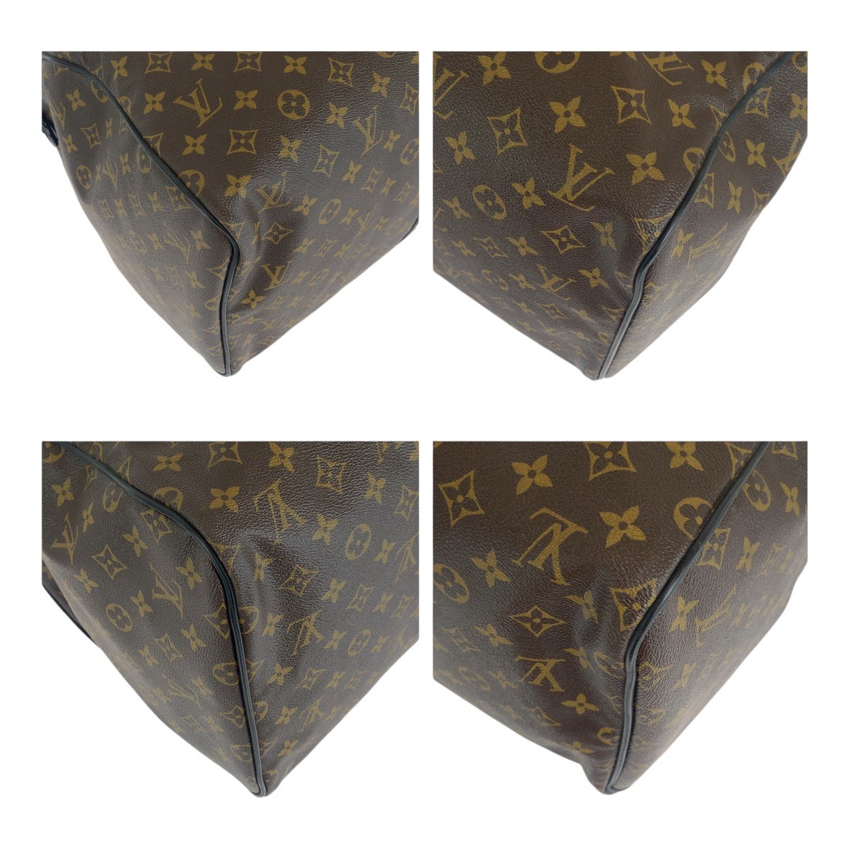13454
LOUIS VUITTON ルイヴィトン モノグラム マカサー ウォータープルーフ キーポルバンドリエール55 ブラウン ブラック PVC M41411 ボストンバッグ 防水加工  メンズ
