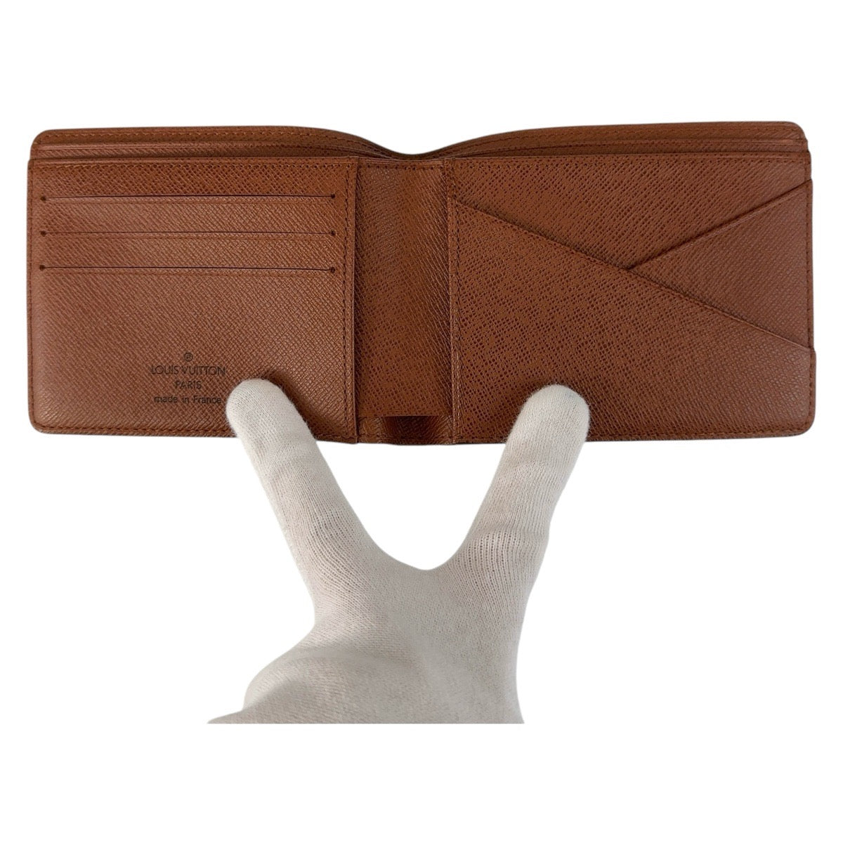 13455
LOUIS VUITTON ルイヴィトン モノグラム ポルトフォイユ ミュルティプル ブラウン PVC M60895 折財布 札入れ コンパクトウォレット  メンズ