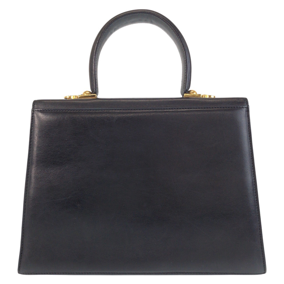 13457
Salvatore Ferragamo サルヴァトーレフェラガモ ガンチーニ ブラック 黒 ゴールド金具 レザー ハンドバッグ ショルダーバッグ 2way  レディース