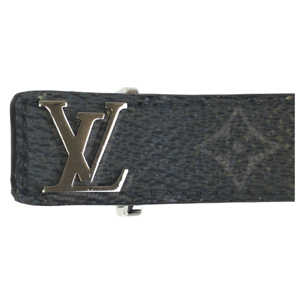 LOUIS VUITTON ルイヴィトン モノグラム エクリプス ブラスレ LVスリム 19 ブラック 黒 シルバー金具 PVC M6456 ブレスレット  メンズ