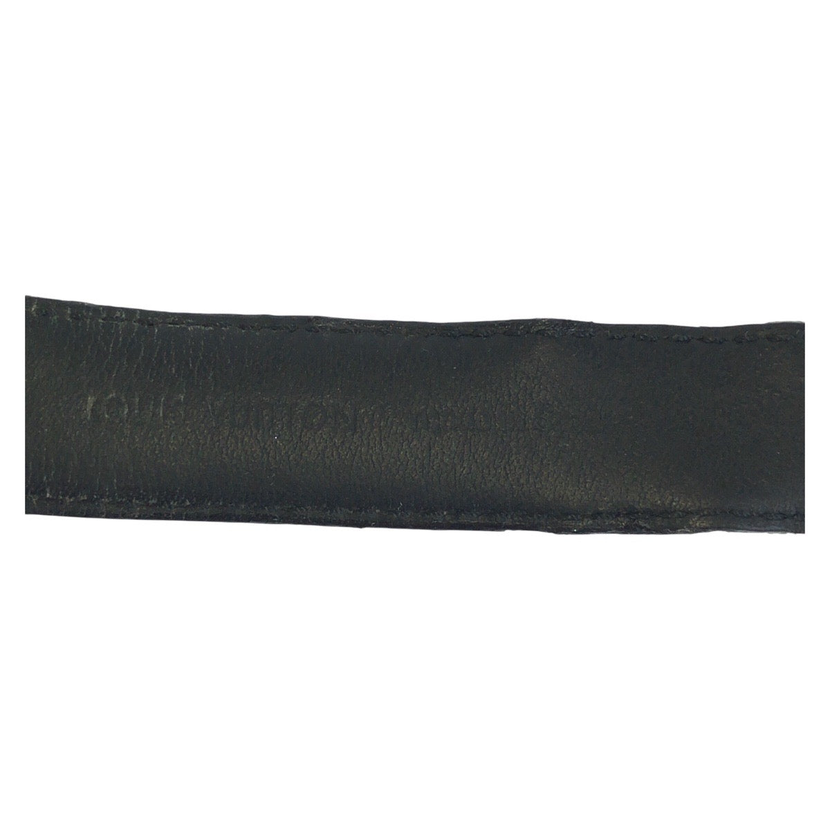 LOUIS VUITTON ルイヴィトン モノグラム エクリプス ブラスレ LVスリム 19 ブラック 黒 シルバー金具 PVC M6456 ブレスレット  メンズ