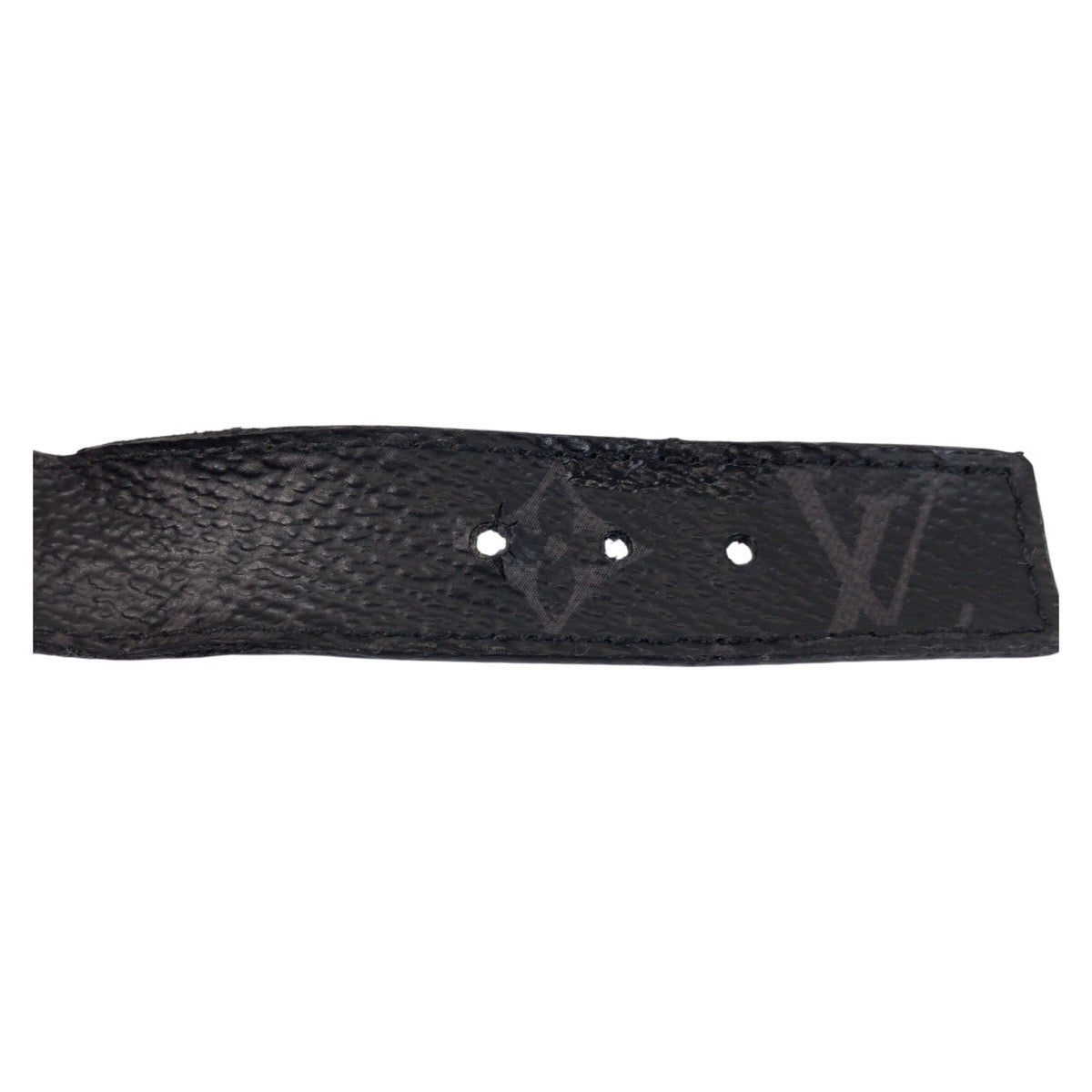 LOUIS VUITTON ルイヴィトン モノグラム エクリプス ブラスレ LVスリム 19 ブラック 黒 シルバー金具 PVC M6456 ブレスレット  メンズ