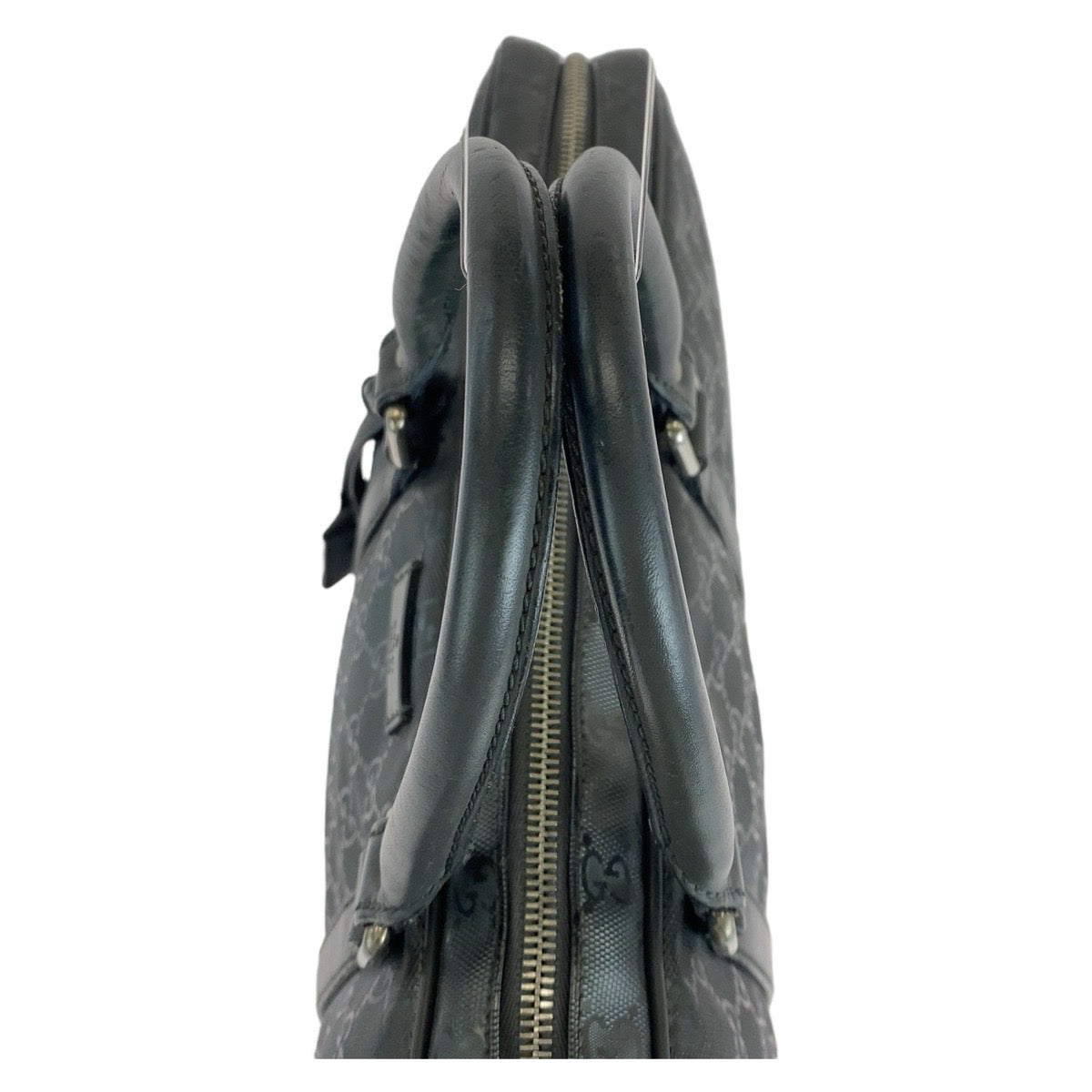 14084
GUCCI グッチ GGインプリメ グレー シルバー金具 PVC / レザー 208463 ビジネスバッグ ブリーフケース  メンズ