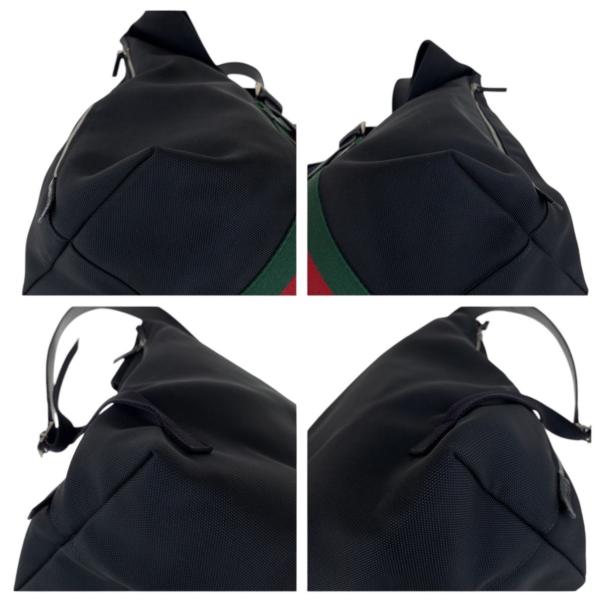 13462
GUCCI グッチ シェリーライン ブラック 黒 シルバー金具 キャンバス / レザー 337075 リュック・デイパック バックパック 男女兼用  レディース