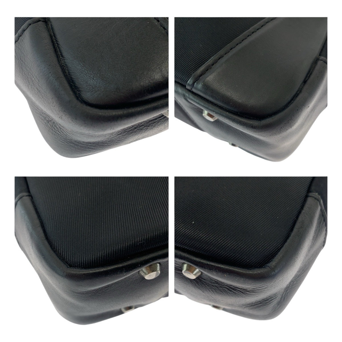 13465
BURBERRY BLACK LABEL バーバリーブラックレーベル チャック柄 ブラック 黒 ガンメタ金具 ナイロン / レザー ビジネスバッグ ブリーフケース 2way  メンズ