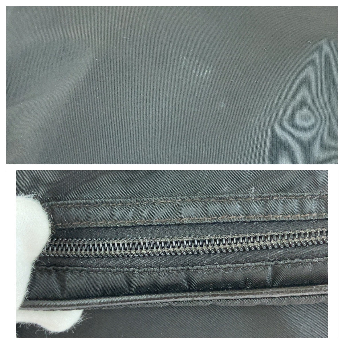 13466
PRADA プラダ テスート 三角ロゴプレート ブラック 黒 シルバー金具 ナイロン ショルダーバッグ メッセンジャーバッグ  レディース