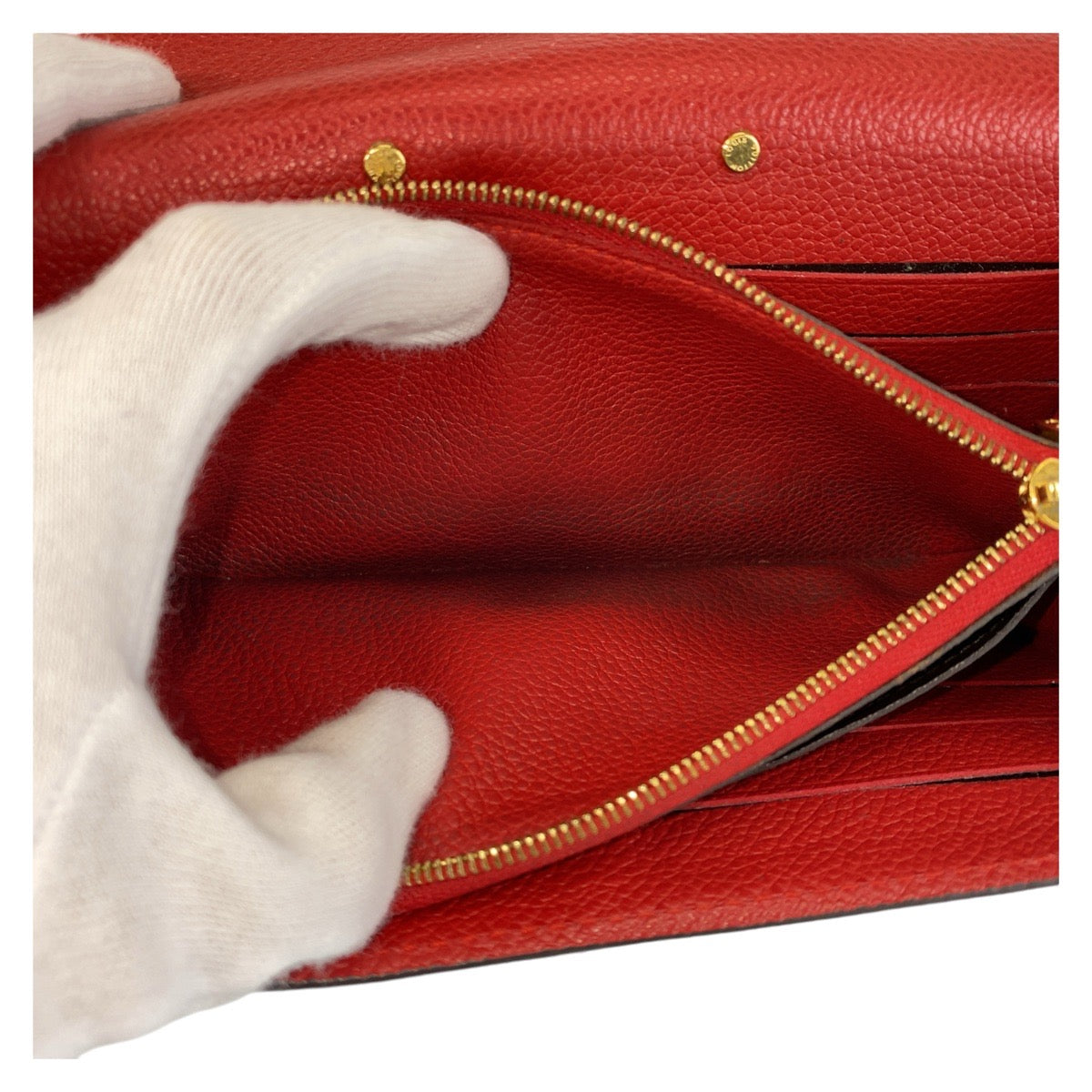 13468
LOUIS VUITTON ルイヴィトン モノグラム ポルトフォイユ パラス レッド  ゴールド金具 PVC / レザー M58414 長財布 ロングウォレット  レディース