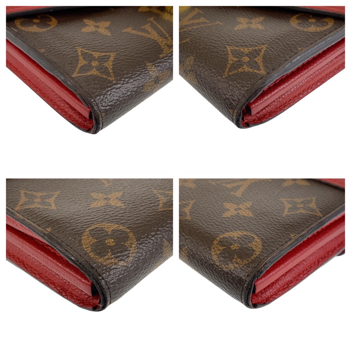 13468
LOUIS VUITTON ルイヴィトン モノグラム ポルトフォイユ パラス レッド  ゴールド金具 PVC / レザー M58414 長財布 ロングウォレット  レディース