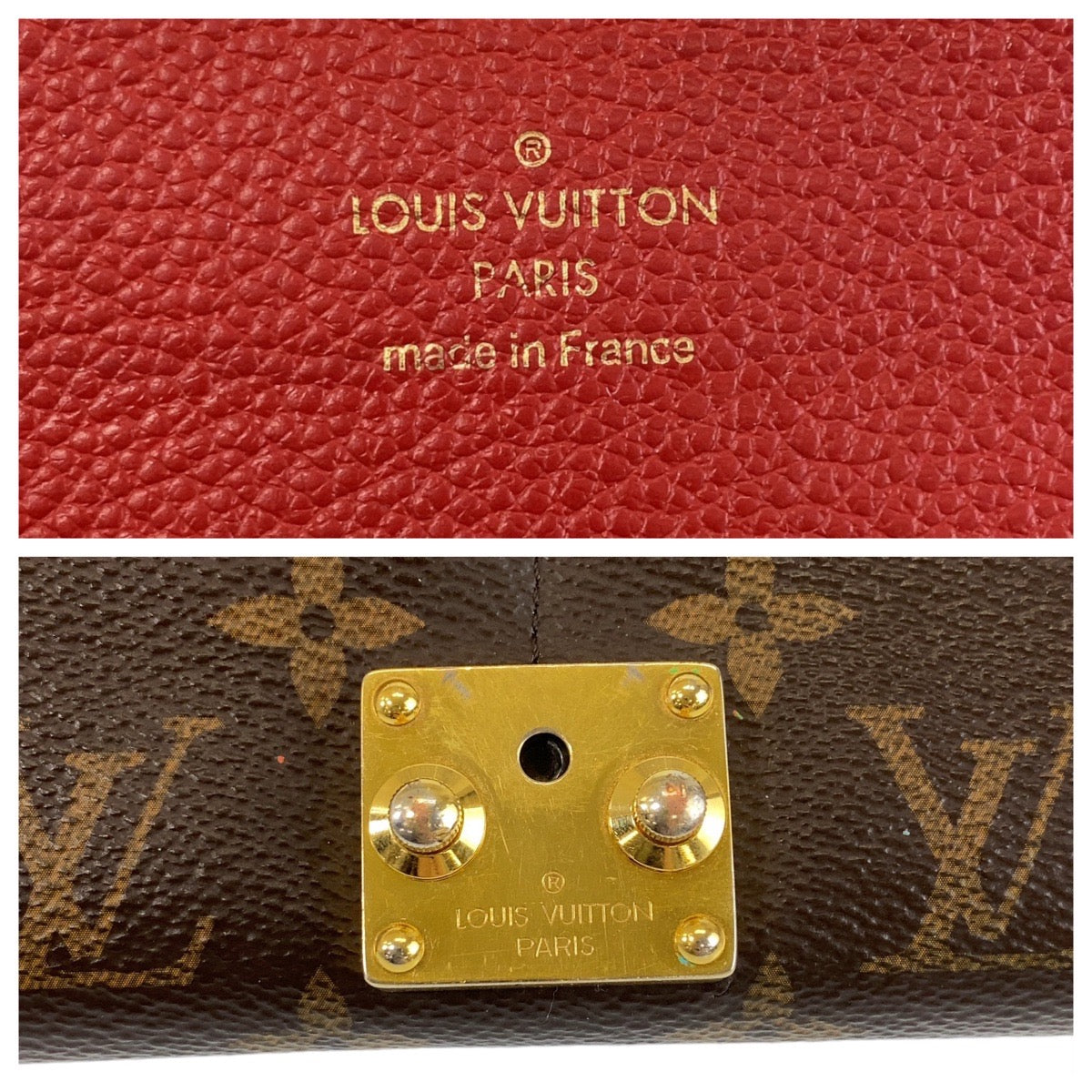 13468
LOUIS VUITTON ルイヴィトン モノグラム ポルトフォイユ パラス レッド  ゴールド金具 PVC / レザー M58414 長財布 ロングウォレット  レディース