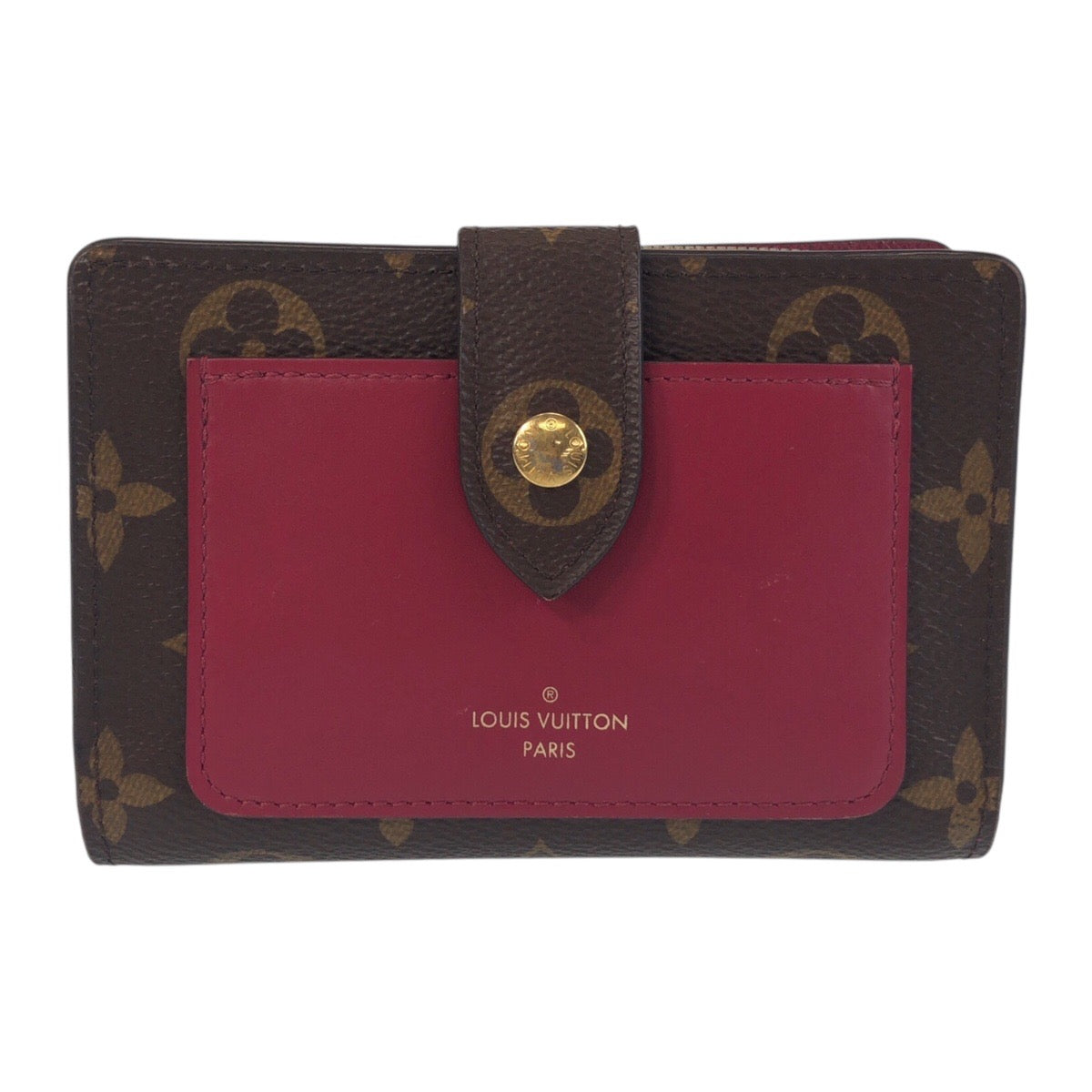 13469
LOUIS VUITTON ルイヴィトン モノグラム ポルトフォイユ ジュリエット ブラウン ピンク ゴールド金具 PVC M69433 折財布 コンパクトウォレット  レディース