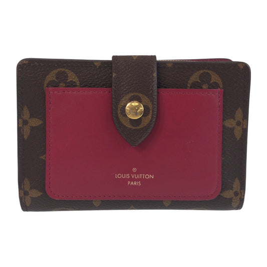 13469
LOUIS VUITTON ルイヴィトン モノグラム ポルトフォイユ ジュリエット ブラウン ピンク ゴールド金具 PVC M69433 折財布 コンパクトウォレット  レディース