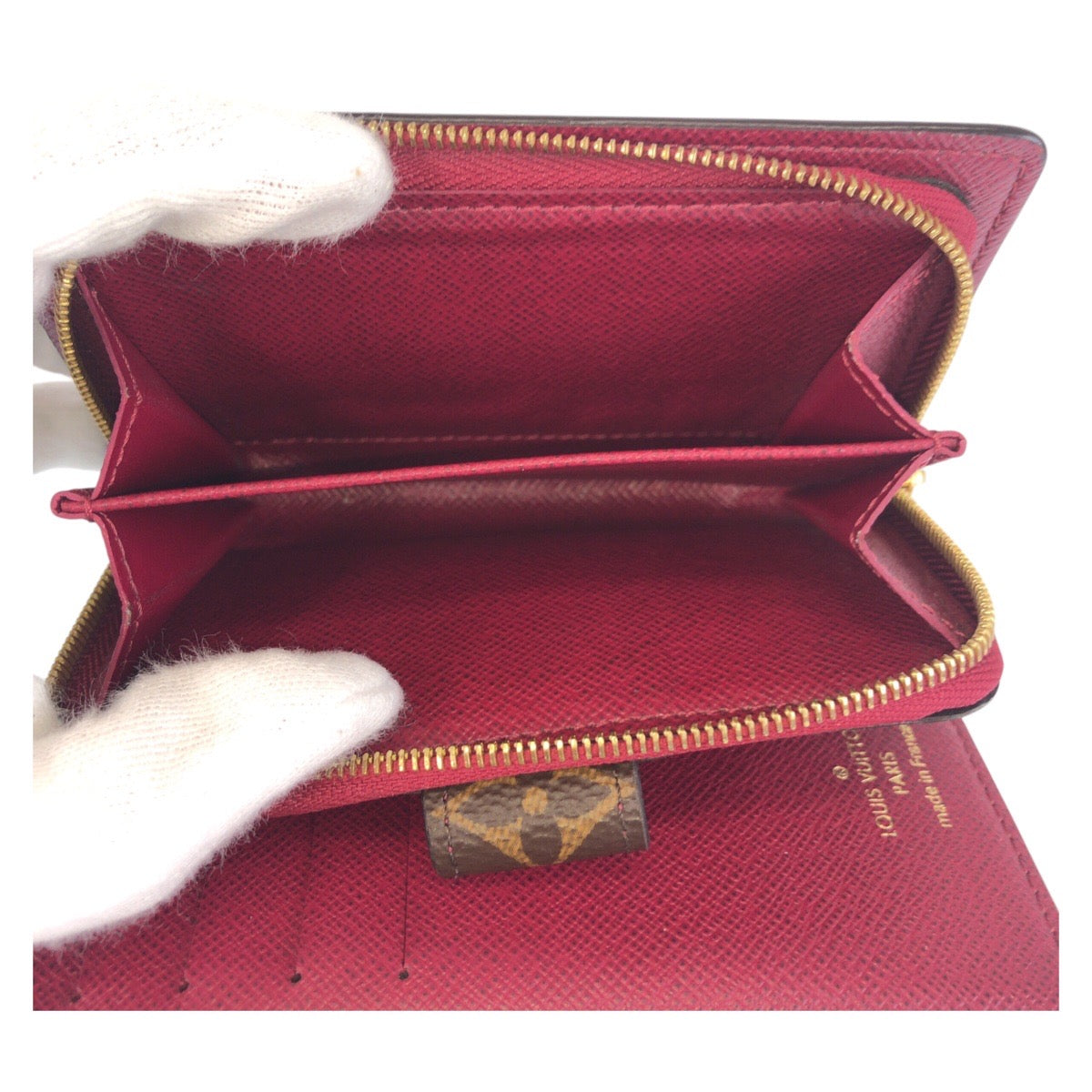 13469
LOUIS VUITTON ルイヴィトン モノグラム ポルトフォイユ ジュリエット ブラウン ピンク ゴールド金具 PVC M69433 折財布 コンパクトウォレット  レディース