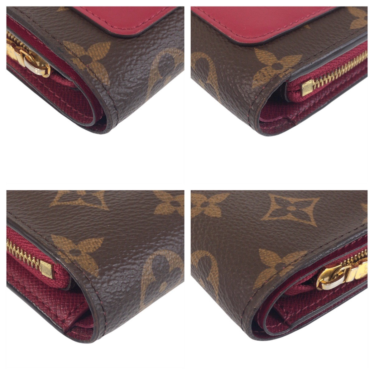 13469
LOUIS VUITTON ルイヴィトン モノグラム ポルトフォイユ ジュリエット ブラウン ピンク ゴールド金具 PVC M69433 折財布 コンパクトウォレット  レディース