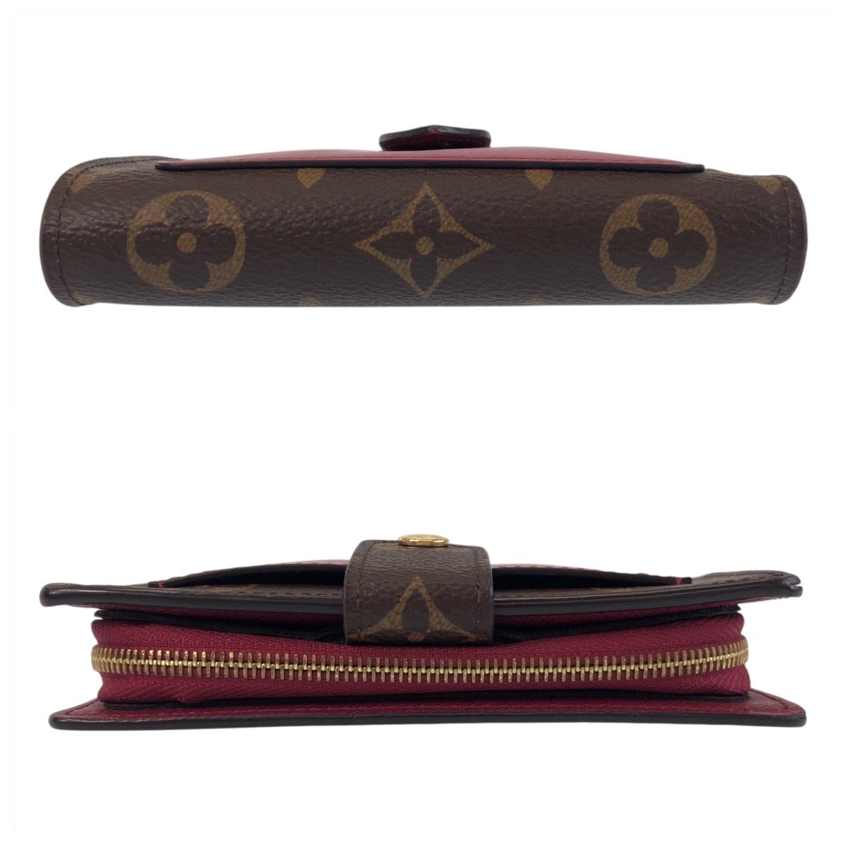 13469
LOUIS VUITTON ルイヴィトン モノグラム ポルトフォイユ ジュリエット ブラウン ピンク ゴールド金具 PVC M69433 折財布 コンパクトウォレット  レディース