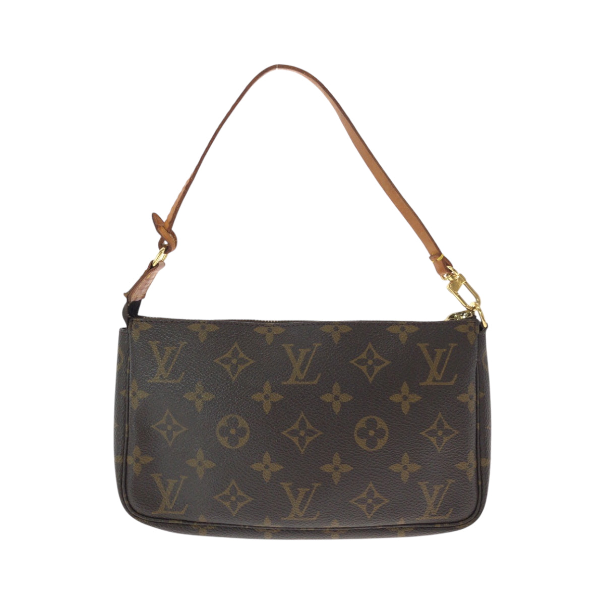 14091
LOUIS VUITTON ルイヴィトン モノグラム ブラウン ゴールド金具 PVC M51980 ハンドバッグ アクセサリーポーチ  レディース