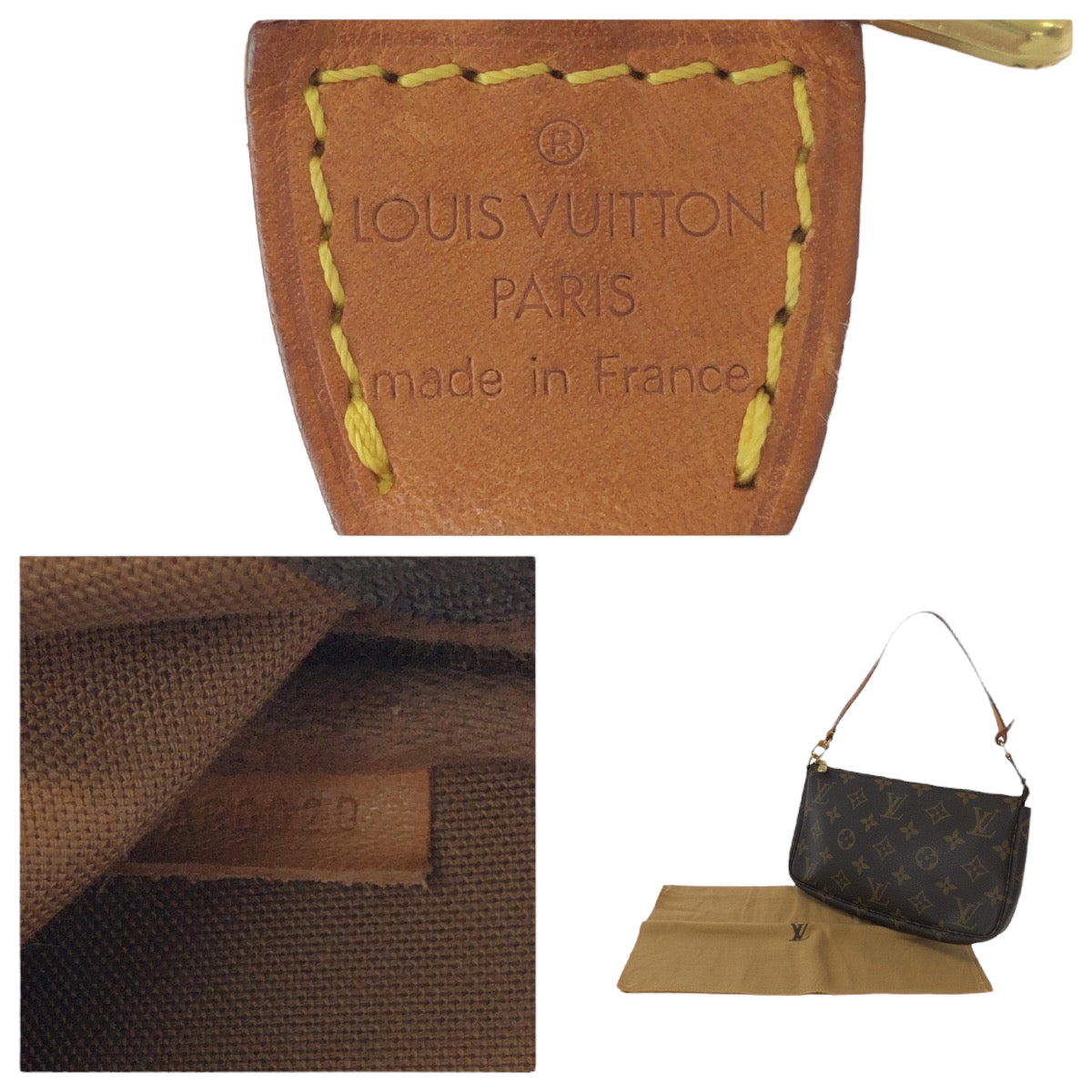 14091
LOUIS VUITTON ルイヴィトン モノグラム ブラウン ゴールド金具 PVC M51980 ハンドバッグ アクセサリーポーチ  レディース